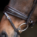Noseband Elegant croco snaffle brown